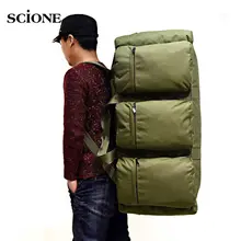 90L Camping Backpack Tactical Bags Climbing Military Rucksack Large Luggage Backpacks Camouflage Outdoor Shoulder Bag XA280WA