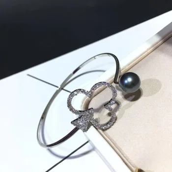 

2 Color Pearl Bracelet Findings Fashion Bracelet Chain ADJUSTABLE Bangle Settings Jewelry Parts Fittings Shining Accessories