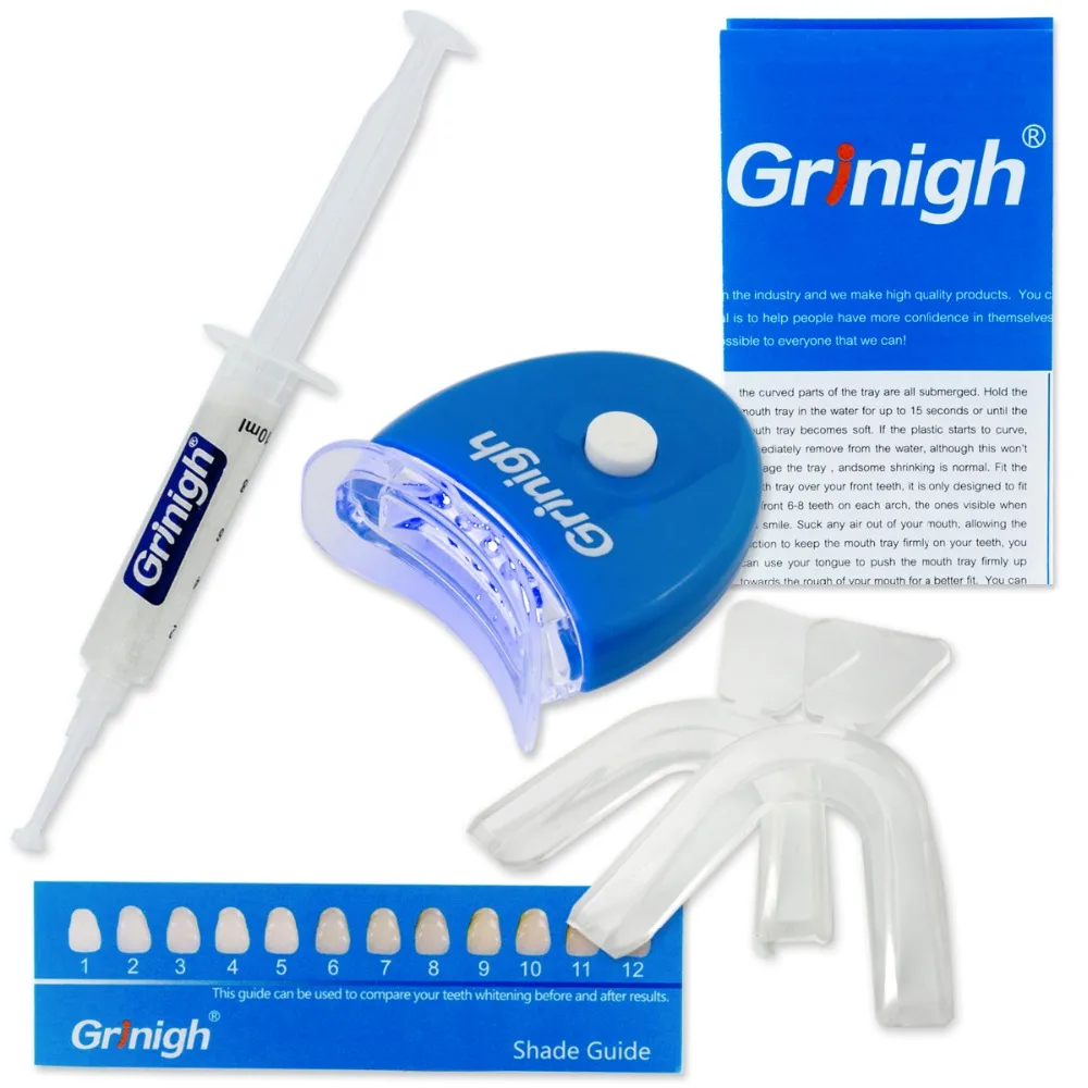 Grinigh 44 Carbomer Tooth Whitening Strongest Home Laser Bleaching Kit