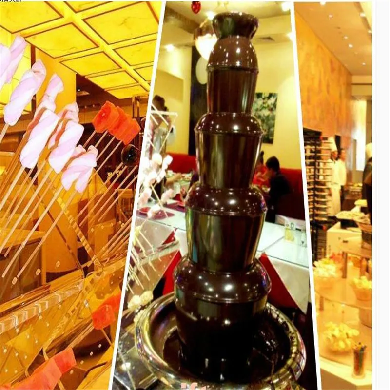 220V/110V 5 Layers Electric Commercial Electric Chocolate Fountain Machine Chocolate Waterfall Machine EU/AU/UK/US Plug