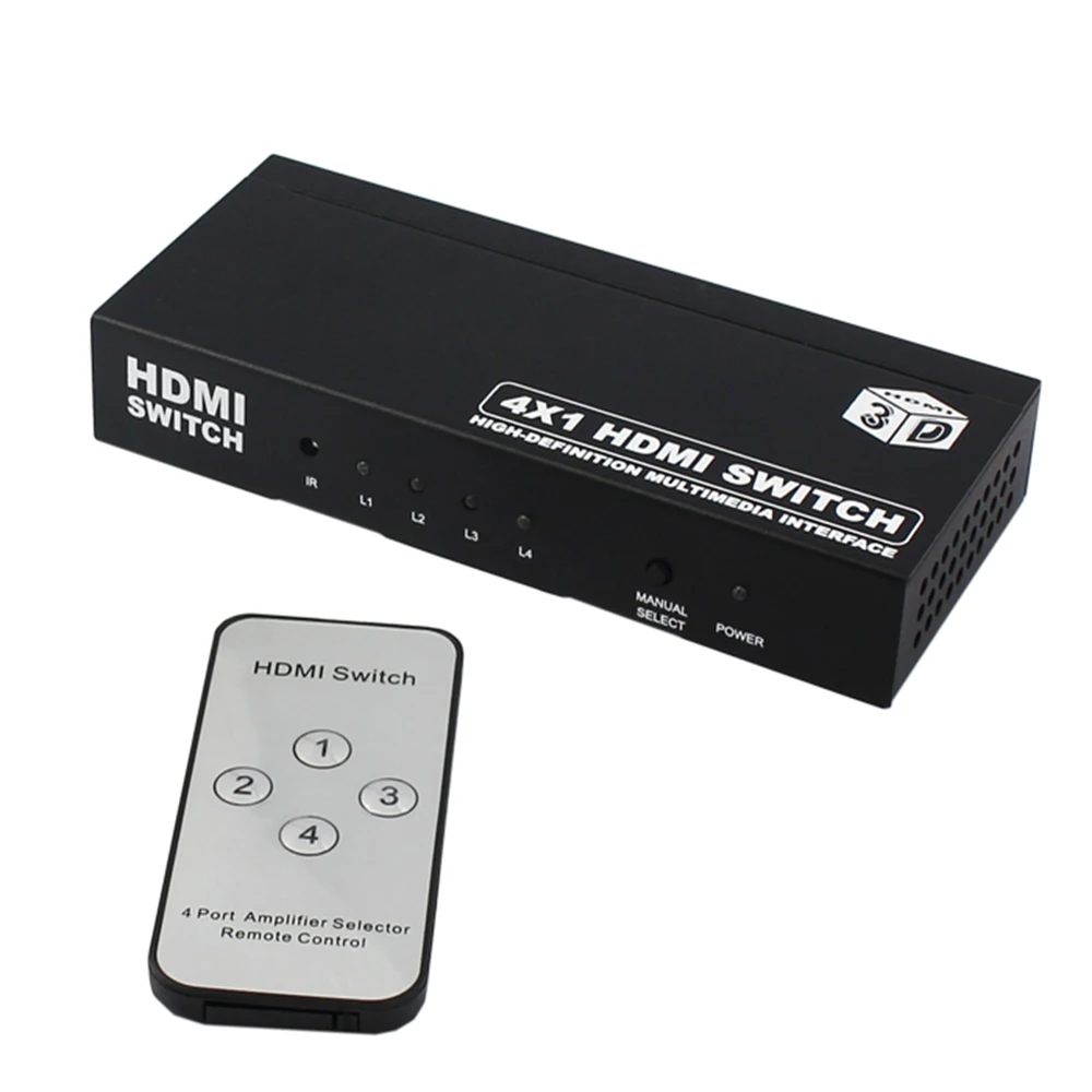 

KVM Switch HDMI 4 In 1 Out 1080P Svm Switch 4 port