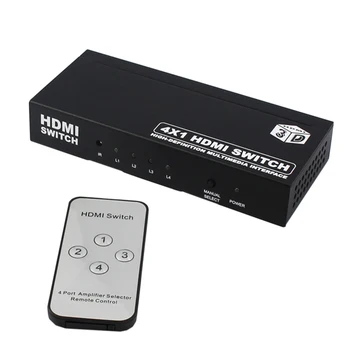 

KVM Switch HDMI 4 In 1 Out 1080P Svm Switch 4 port