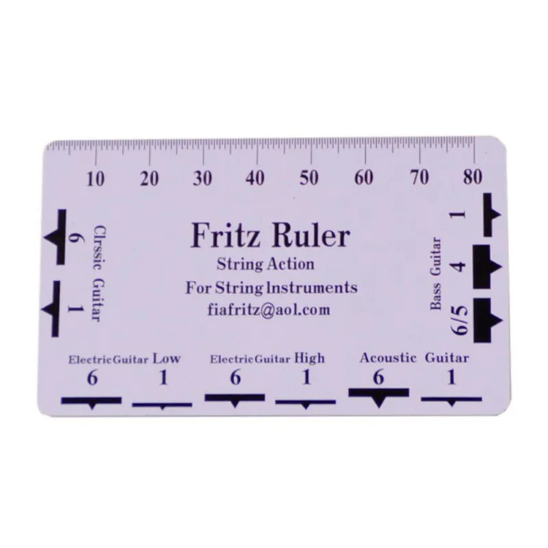 

Guitar String Action Pitch Ruler Classic Acoustic Electric Guitars Bass Tools Portable DIY Measuring Tool