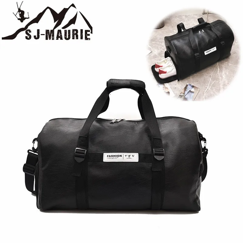 Спортивная сумка из искусственной кожи для мужчин и женщин с независимой обувью
