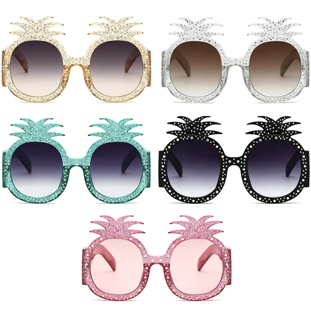 Best Offers Pineapple Oversize Women's Oval Sunglasses Rhinestone Decor UV400 Party Eyewear Best Offers Pineapple Oversize Women's Oval Sunglasses Rhinestone Decor UV400 Party Eyewear