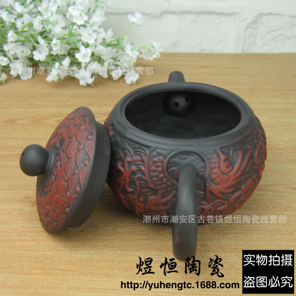 Фарфоровая Tetera Акция! Глиняный Чайник дракон горшок 275 мл чай набор чайник кунг-фу обслуживание китайский подарок ручной работы высокое качество