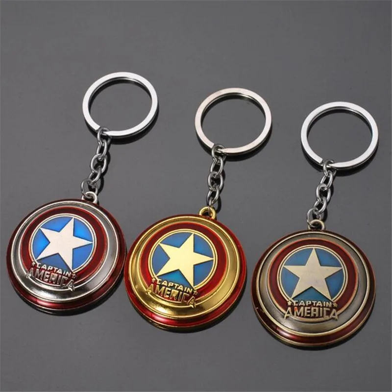 

Cosplay The Avengers Captain America Mask metal key ring Pendant Animation movie unisex Hot movies Three styles