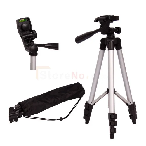 2 в 1 WT-3110 штатив С 3-Way Head Tripod+ Пульт Дистанционного Спуска Затвора+ Держатель Телефона с Мешком для DSLR Камеры