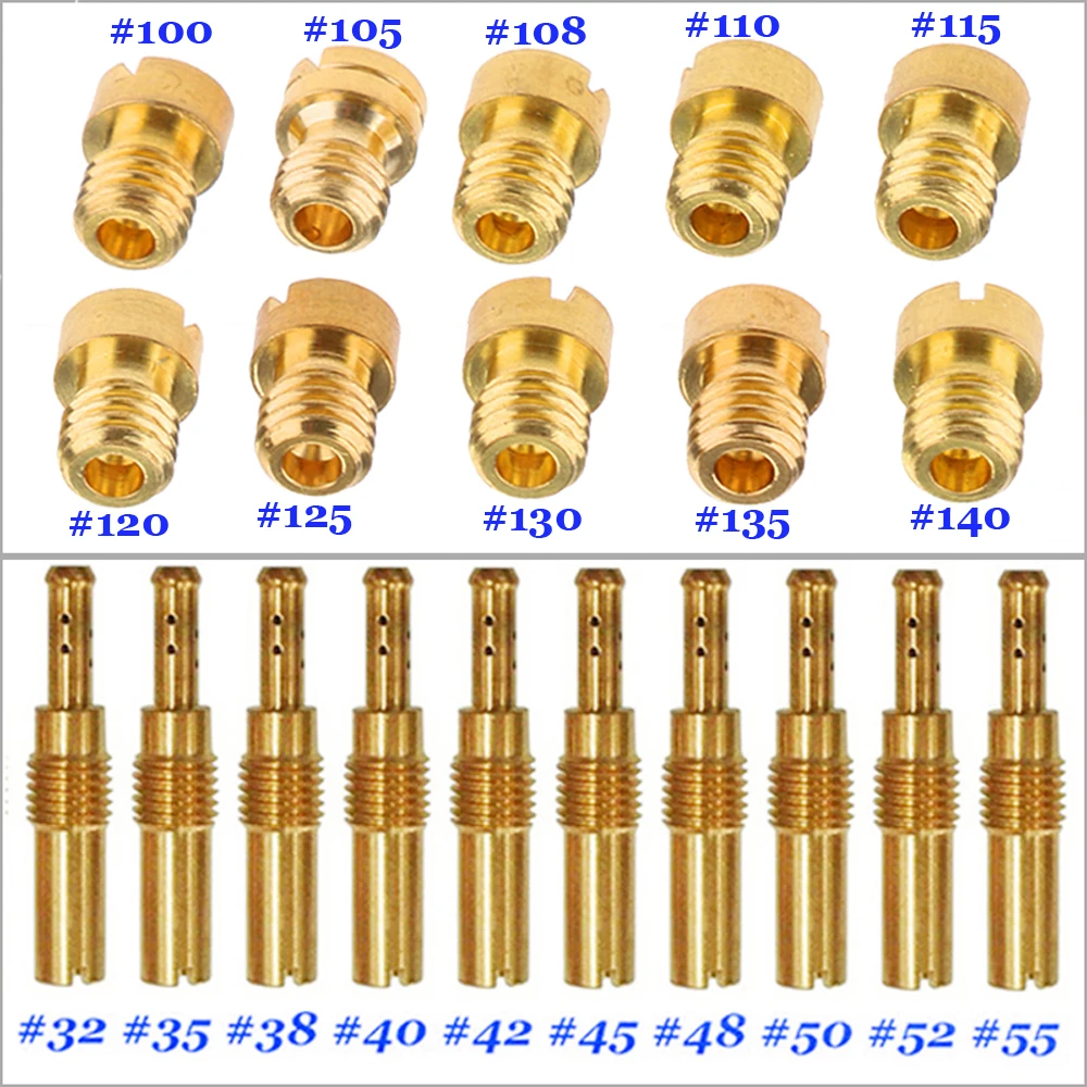

Carburetor Main Jet 150cc For PWK Keihin OKO KOSO 10pcs Set Slow Pilot Kit Tool