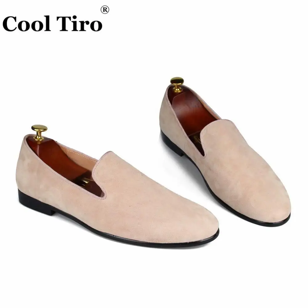 Beige suede Loafers SLIPPERS (4)