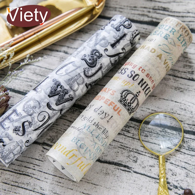 

20cm*5m Vintage newspaper gift decoration washi tape DIY decoration scrapbooking planner masking tape adhesive tape sticker