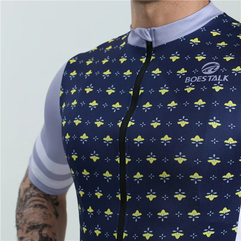 BOESTALK cycling clothing summer short sleeve men bicycle jersey maillot ciclismo hombre Triathlon high quality cycling jersey