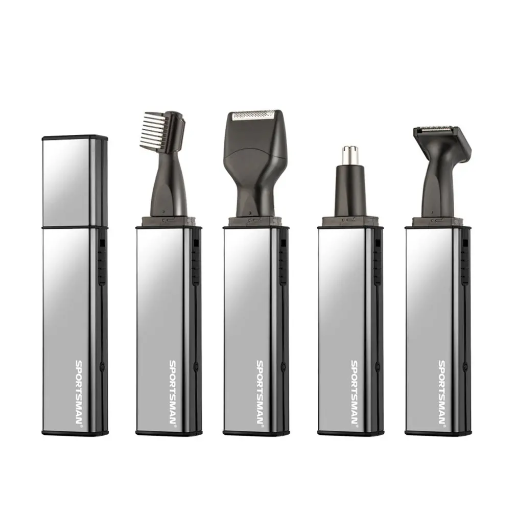 

SPORTSMAN 4 in 1 Men Ear Nose Hair Beard Eyebrow Trimmer Electric Shaving Tools Kit Rechargeable Sideburns Trimming Machine