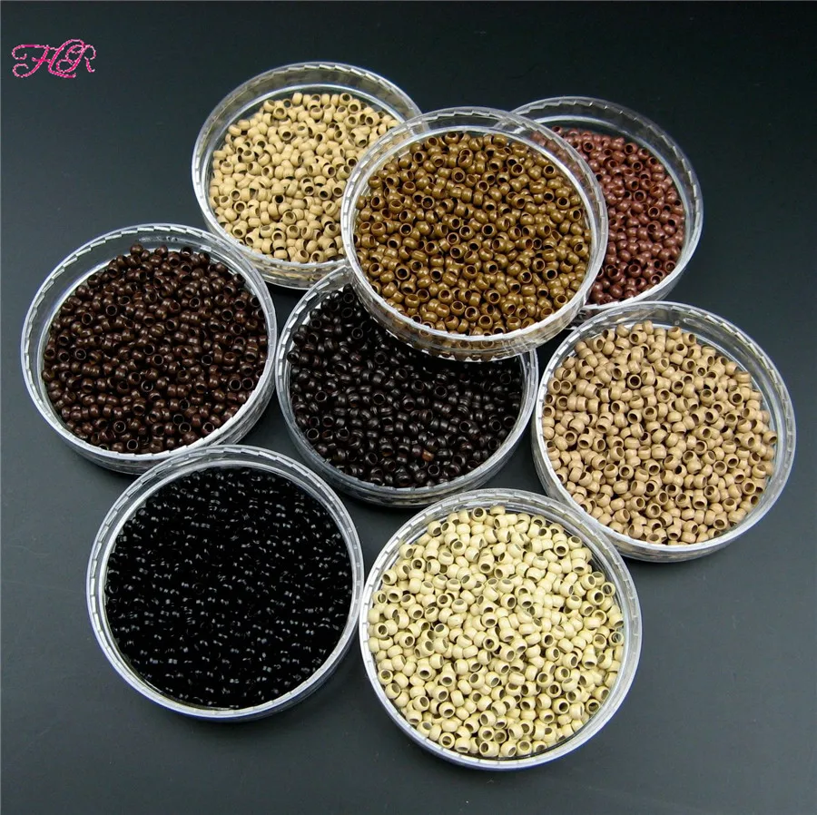 

Top Quality 2.5MM Micro Nano Ring 5000Units Nano Cooper Micro Rings Beads For Use With Nano Tip Pre Bonded Hair Extension