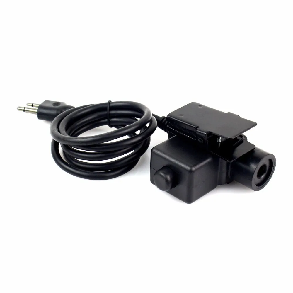 Тактический кабель U94 PTT для Icom Kenwood Midland Baofeng Talkie Bowman Elite II Headest Military Standard Airsoft