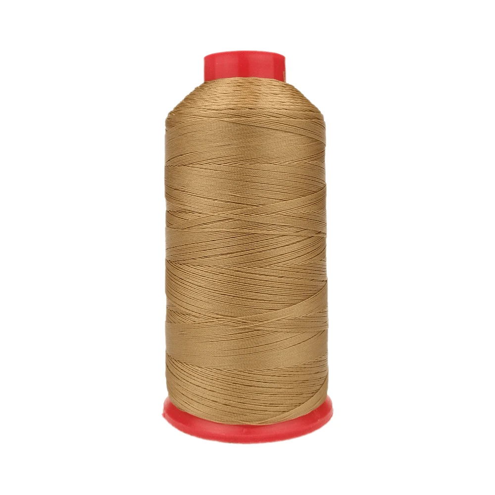 20 цветов, высокопрочная нейлоновая нить 210D/3 1500Y Nylon66, нитки для изготовления кожаных туфель, мебельных нитей, швейная нить - Цвет: Tan Brown