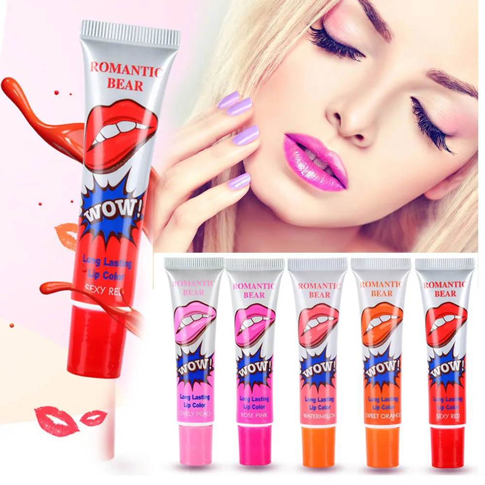 Романтический медведь блеск для губ Уход за губами макияж пилинг стойкий