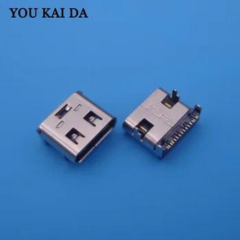 

Type C Connector 16 Pin Female Right Angle SMT Tab USB 3.1 Version Socket receptacle Female Jack Power Charge Dock port Plug