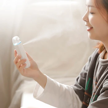 

Hot Sale Handheld Cold Spray Hydrating Instrument Facial Humidifier Usb Charging Nano Spray Steaming Face Beauty Sprayer Makeup