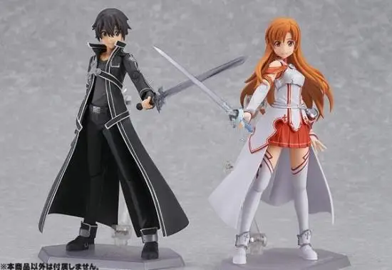 Аниме Меч Искусство onling фигурка figma Kirigaya Kazuto Yuuki Asuna подвижная украшение ПВХ