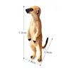 Figura pequeña de simulación de Meerkat, modelo de animal, bonsái, decoración del hogar, figura en miniatura para decoración de jardín, accesorios, estatua moderna de juguete ► Foto 2/6