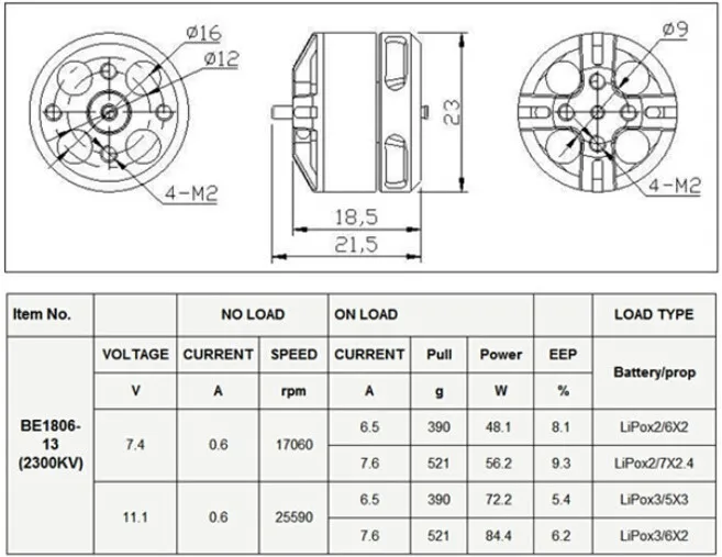 4 шт./лот DYS BE1806 2300KV 1400KV бесщеточный двигатель 2-3S для компактного мультикоптера радиоуправляемый самолет вертолет