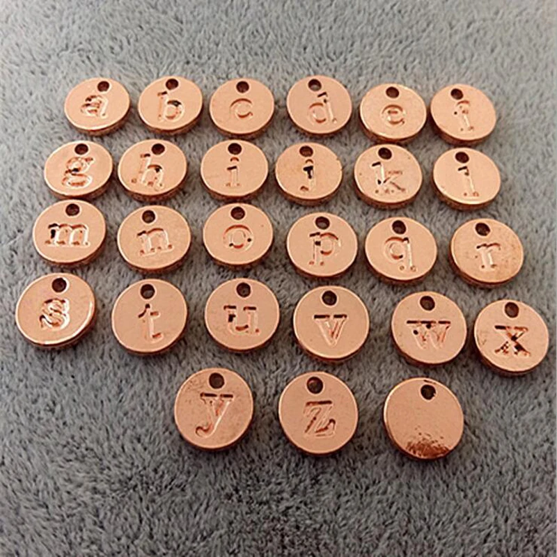 

Fnixtar 10mm 26pcs Alphabets Alloy Metal Charm for Women Jewelry A-Z Letters Round Charms Pendants Christmas Day Gift 26pcs/lot