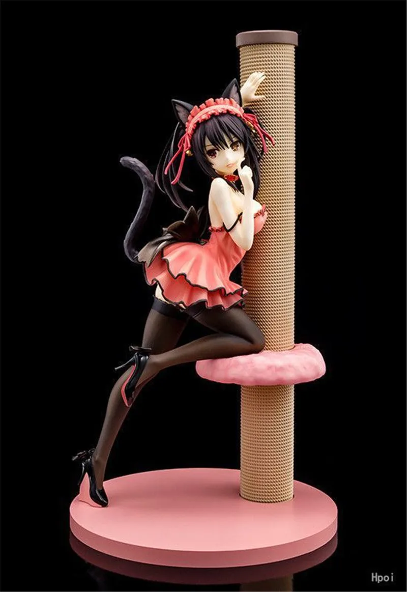 23 см аниме Дата живые фигурки Tokisaki Kurumi nekomusme Catgirl Ver. ПВХ Фигурки Коллекционная