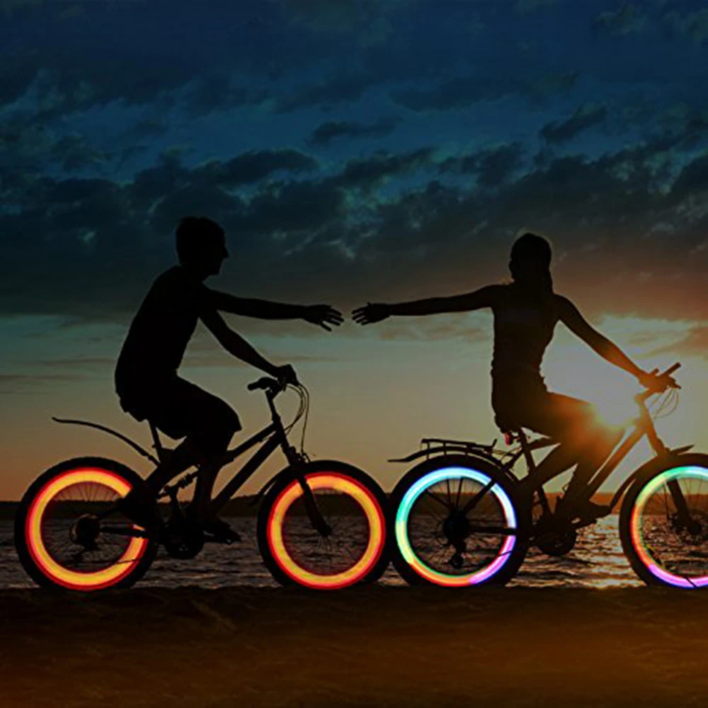 Водонепроницаемый велосипедный спиц с 3 режимами освещения светодиодный фонарь для велосипедного колеса Простая установка сигнальная лампа безопасности велосипеда с батареей