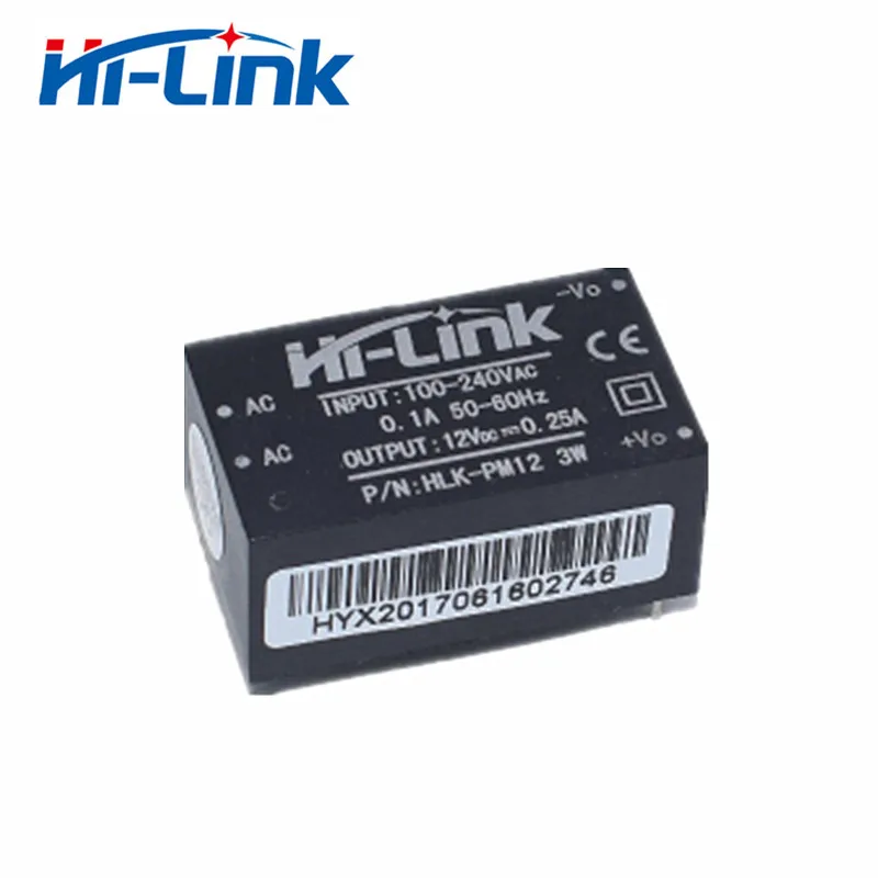 HLK-PM01 HLK-PM03 HLK-PM12 AC-DC 220V to 5V/3.3V/12V Mini Intelligent Household Switching Power Supply Module