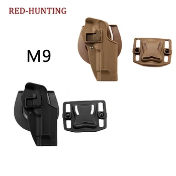 

New Tactical Airsoft Pistol M9 Holster with Gun Sling MOLLE Adapter Magazine Pouch Waist Gun Holster for M9/92