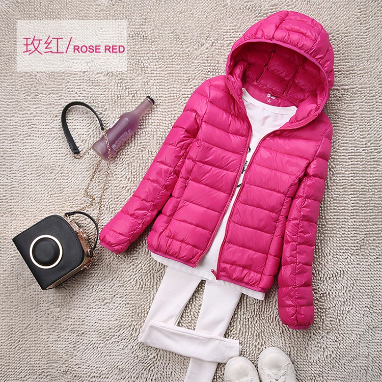 Sanishroly S-4XL Autumn Winter Women White Duck Hooded Down Jacket Female Ultra Light Down Coat Parkas Short Tops Plus Size S435 bubble coat women