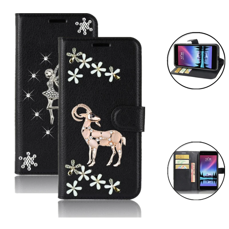 

For LG K7 K10 2018 K4 K8 K5 K3 2017 K30 K6 K20 Plus K9 Q6 Q8 Q7 Q10 Q Stylo 4 Stylus Wallet Bling Leather Flip Case Cover