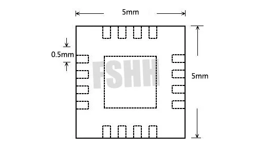 Fshh qfn12 к dip12 программист адаптер wson12 dfn12 mlf12 разъем шаг = 1.27 мм Размеры = 5x5 мм