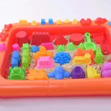 Надувной лоток для песка замок песок плесень пластиковый мобильный стол многофункциональный Дети Крытый играть песок глина цвет грязи игрушки