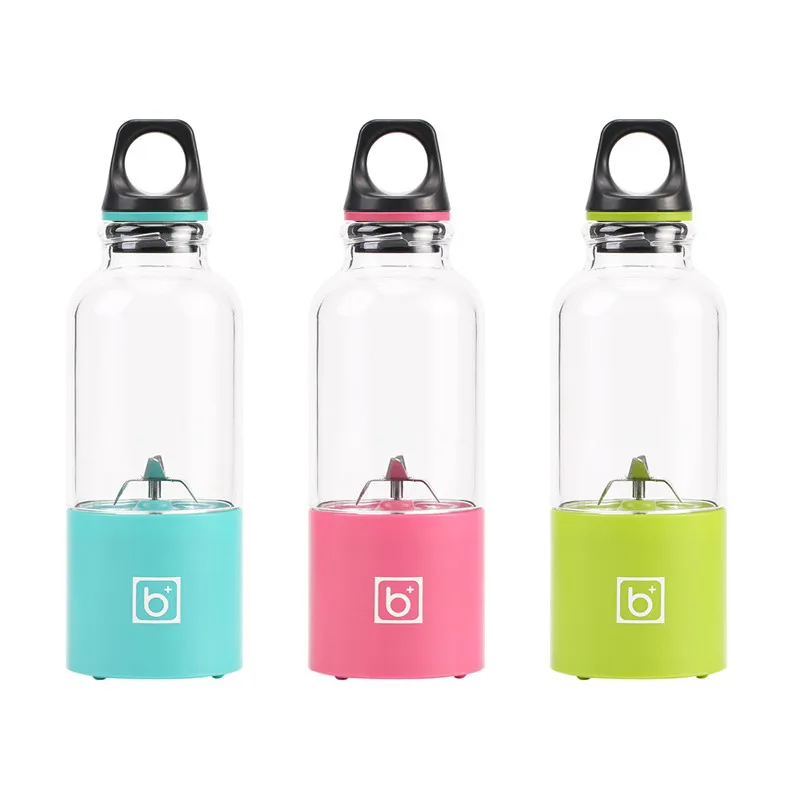 Portable USB Rechargeable 4 Blade Juice Cup 500ml Electric Automatic Juicer Blender Tazer Smoothie Machine Extractor New