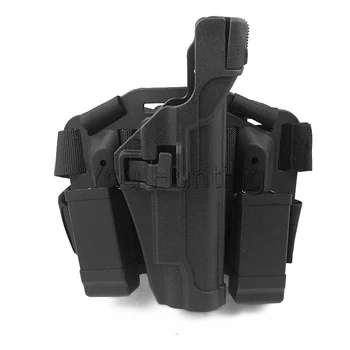 

Hunting Airsoft Leg Platform Holster Military Tactical Leg Holster LV3 Colt 1911 with no Flashlight Compact RH Thigh Holster