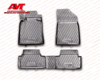 

Floor mats for Peugeot 508 2012- 4 pcs rubber rugs non slip rubber interior car styling accessories