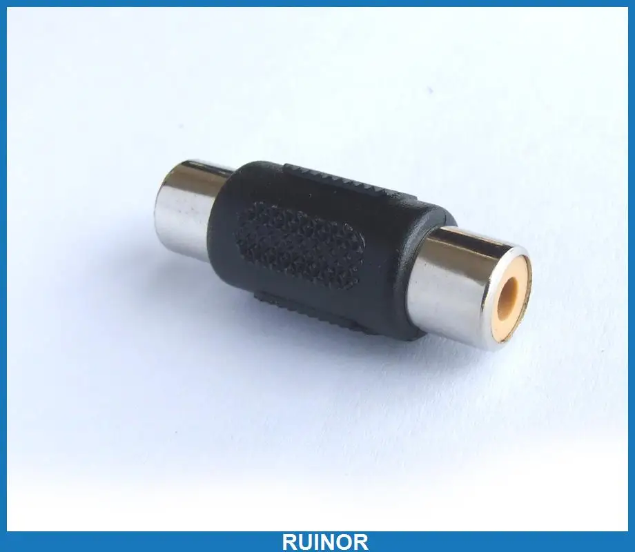 

100pc RCA Female to Female Plug Speaker Cables Adapters