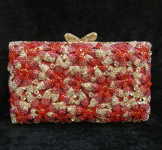 red and gold clutch