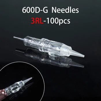 

600D-G Eyebrow Makeup Permanent Tattoo Needles Eyebrow Lips Needles Tip 3RL 100pcs For Nouveau Tattoo Machine Free Shiipping