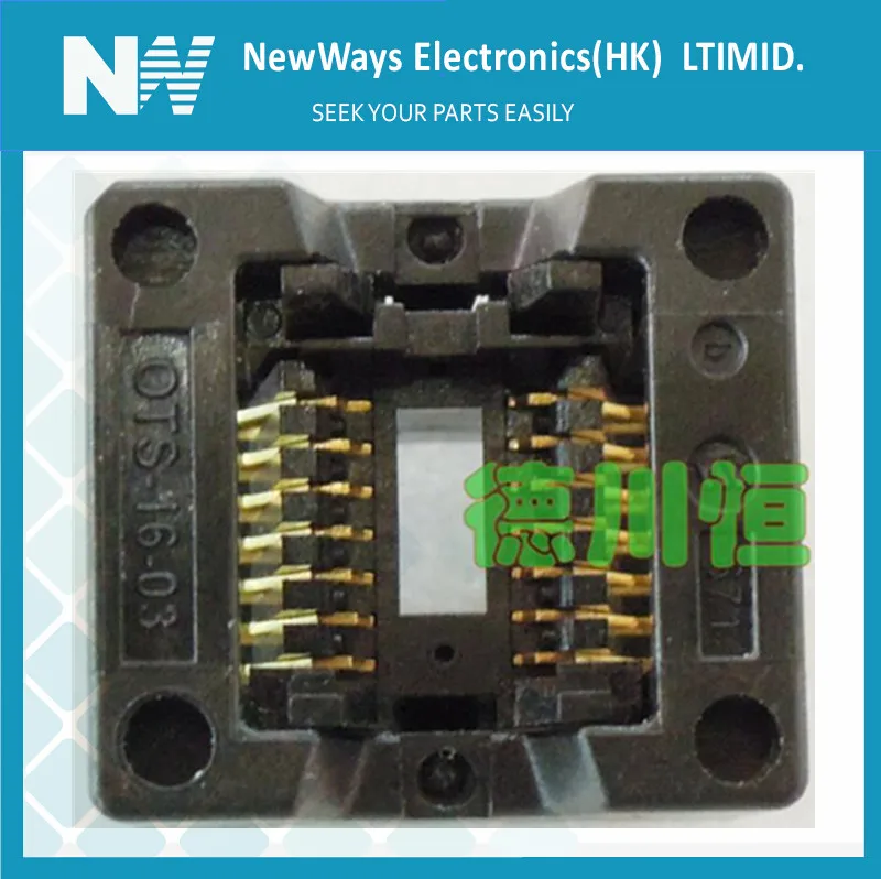 IC Разъем Sop14 к DIP14 OTS-16-03 ots-14-1.27mm ic тестовый блок программист адаптер