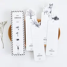 30 шт./кор. натуральные биологические Мультяшные закладки escolar бумага stationery канцелярские принадлежности zakka школьные принадлежности papelaria