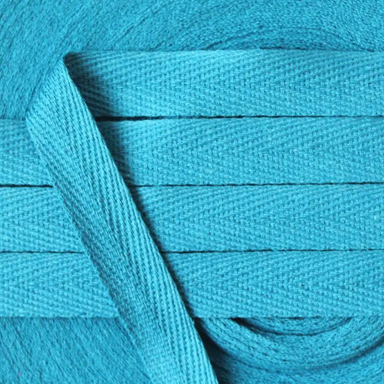 15 мм цветная саржевая хлопчатобумажная тесьма косой привязки ленты 50 метров рулон для упаковки одежды сумки или DIY