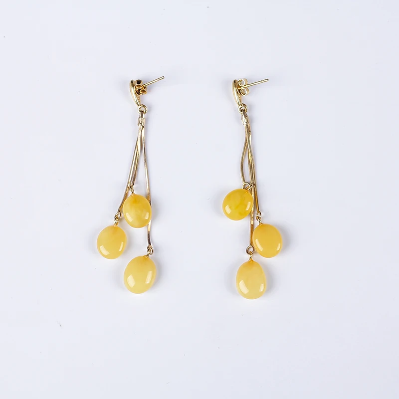

luxury authentic 100% natural beeswax amber blood drop earrings amber 925 sterling silver earrings for women gift Free shipping