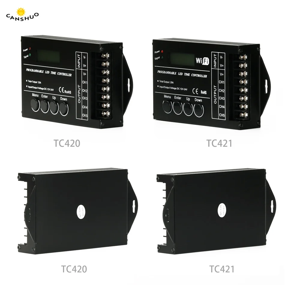 Программируемый таймер WIF RGB светодиодный контроллер TC421 TC420 12 В/24 В постоянного