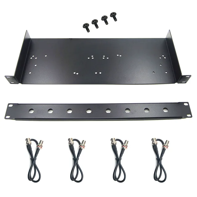 19'' Wireless Microphone Rack Bracket Shelf Kit for shure SLX4/PGX4