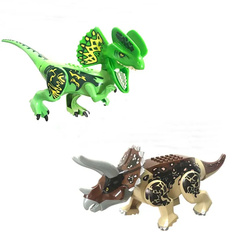 2Pcs/Sets 79151 Jurassic Dinosaur World Figures Tyrannosaurs Rex Building Blocks Compatible With Legoings Dinosaur Toys 2Pcs/Sets 79151 Jurassic Dinosaur World Figures Tyrannosaurs Rex Building Blocks Compatible With Legoings Dinosaur Toys