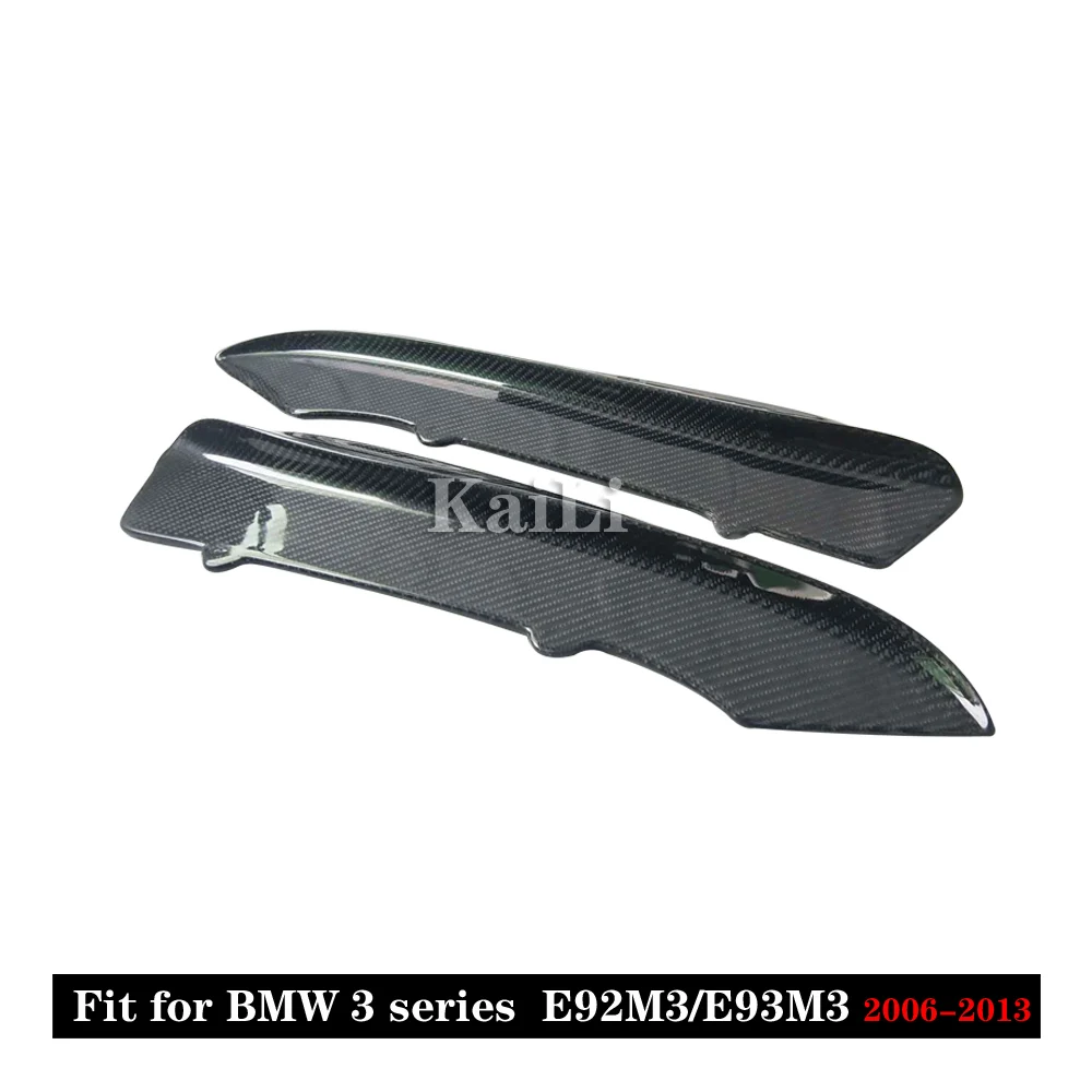 1 пара карбоновые щитки для переднего бампера BMW 3 серии E92 E90 E93 Real M3 Sedan Coupe Convertible 2006