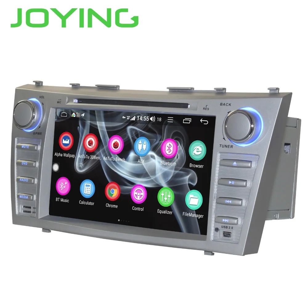 Perfect JOYING 2 DIN car radio stereo player Octa Core 8" autoradio 4GB+64GB for Toyota Camry 2007-2011 support 4G DSP NO CD/DVD player 3